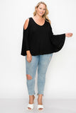 Solid Top Featuring Kimono Style Sleeves