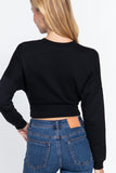 Dolman Slv Inner Fleece Terry Top