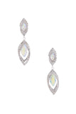 Double Marquise Rhinestone Dangle Earring