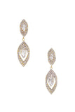 Double Marquise Rhinestone Dangle Earring