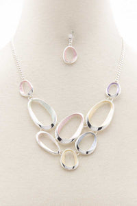 Oval Link Metal Necklace