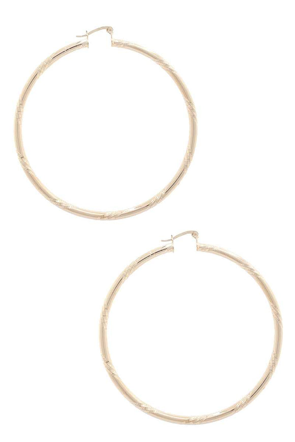 Metal Hoop Earring