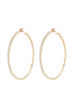 Classic Basic Rhinestone Hoop Earring