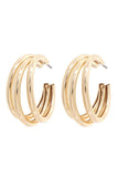 Triple Hoop Earring